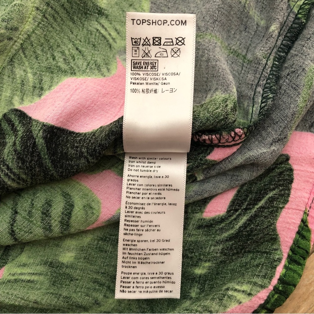 Topshop Palm Print Slipdress - Picture 10 of 14